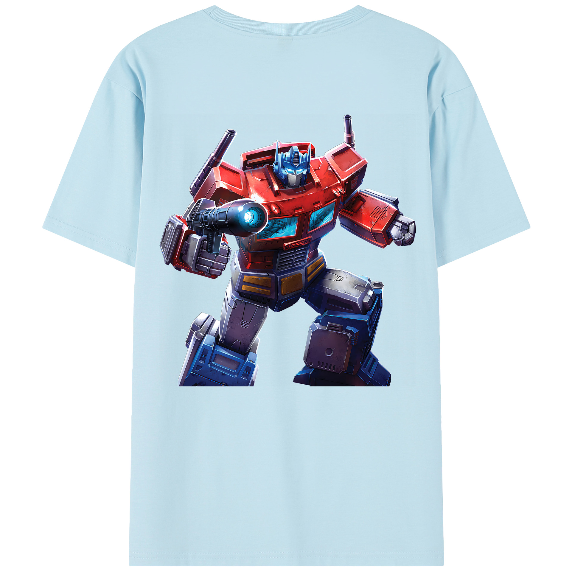 （画像用） Transformers トランスフォーマー 綿100％半袖Tシャツ（背面プリント）